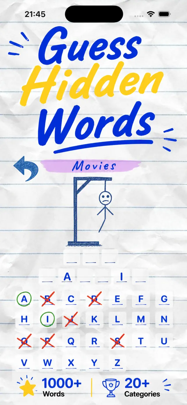 Hangman: Guess Word Game screenshot 1